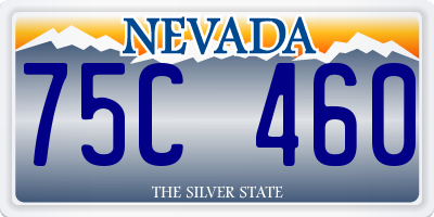 NV license plate 75C460