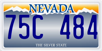 NV license plate 75C484