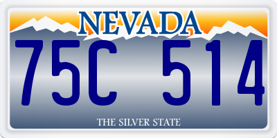 NV license plate 75C514