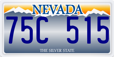 NV license plate 75C515