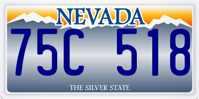 NV license plate 75C518