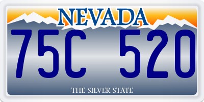 NV license plate 75C520