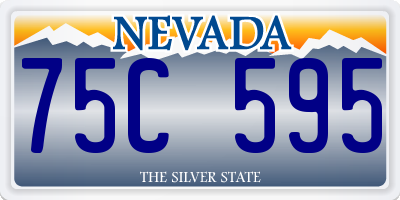 NV license plate 75C595