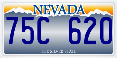 NV license plate 75C620