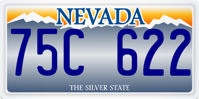 NV license plate 75C622