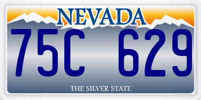 NV license plate 75C629