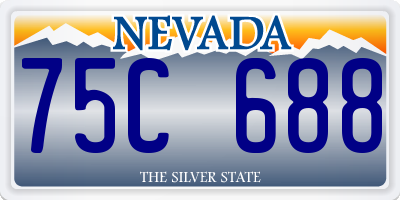 NV license plate 75C688