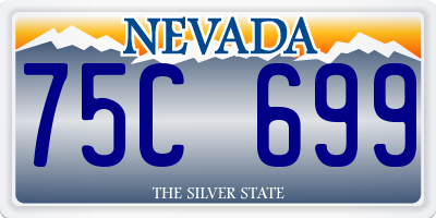 NV license plate 75C699