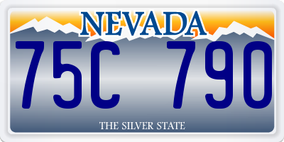 NV license plate 75C790