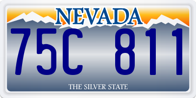 NV license plate 75C811