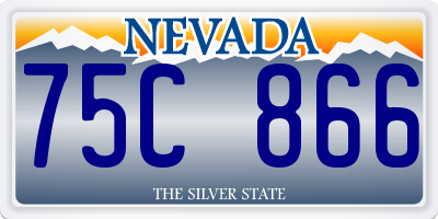 NV license plate 75C866