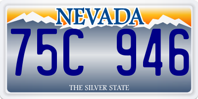 NV license plate 75C946