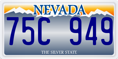 NV license plate 75C949