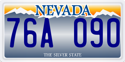 NV license plate 76A090