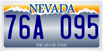 NV license plate 76A095