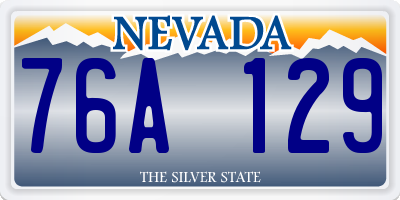 NV license plate 76A129