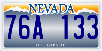 NV license plate 76A133