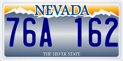 NV license plate 76A162