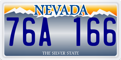 NV license plate 76A166