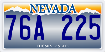NV license plate 76A225