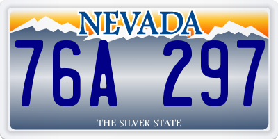 NV license plate 76A297