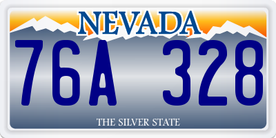 NV license plate 76A328