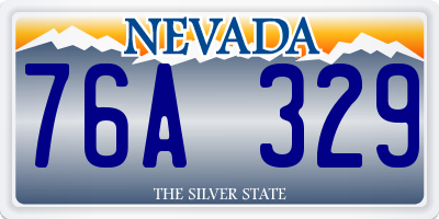 NV license plate 76A329