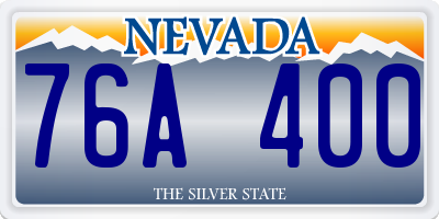 NV license plate 76A400