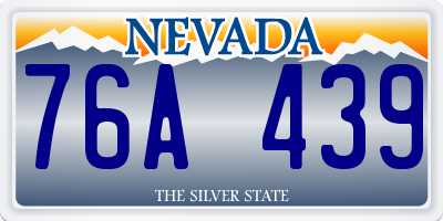 NV license plate 76A439