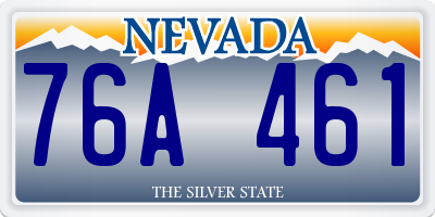 NV license plate 76A461