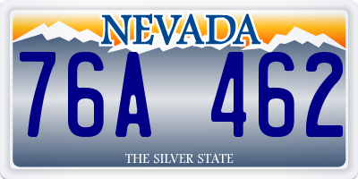 NV license plate 76A462