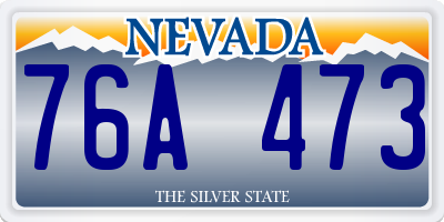 NV license plate 76A473