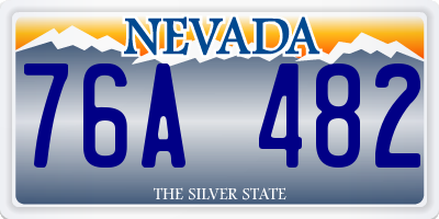 NV license plate 76A482