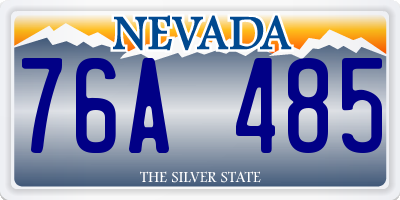 NV license plate 76A485