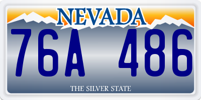 NV license plate 76A486
