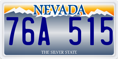 NV license plate 76A515