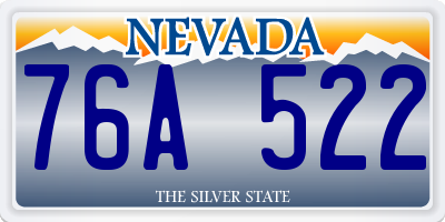 NV license plate 76A522