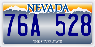 NV license plate 76A528