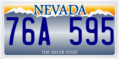 NV license plate 76A595