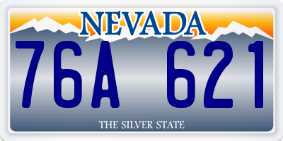 NV license plate 76A621