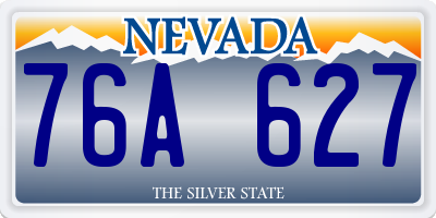 NV license plate 76A627