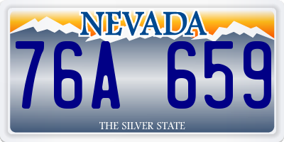 NV license plate 76A659