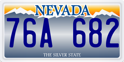 NV license plate 76A682