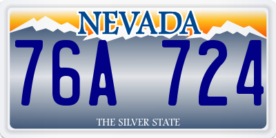 NV license plate 76A724