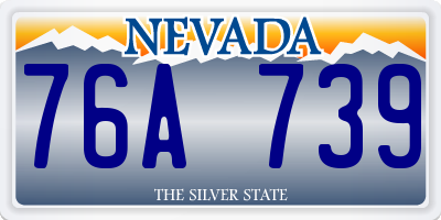 NV license plate 76A739