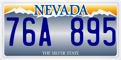 NV license plate 76A895