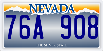 NV license plate 76A908