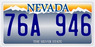 NV license plate 76A946