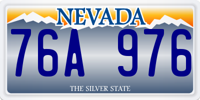 NV license plate 76A976