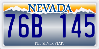 NV license plate 76B145